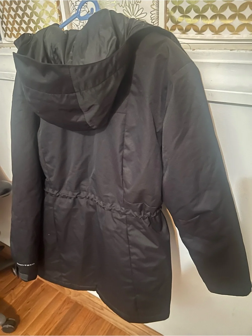 Columbia Women's Black Hooded Utility Anorak Jacket Omni Heat Lining